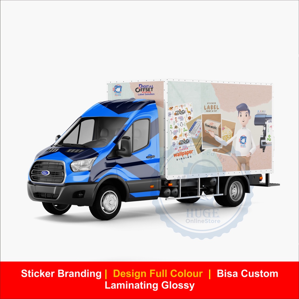 Jual Sticker - 1 Set Branding Truck Type B - Sticker Vinyl ( Bisa ...