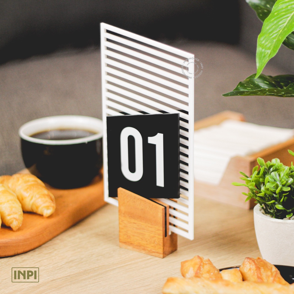 Jual INPI HOUSE Signage Table Number - Papan Tanda Nomor Meja ...