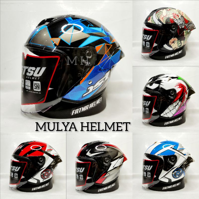 Jual Helm JITSU JS01 Motif - Ronin - Geowolf - Joker - Motoengine ...