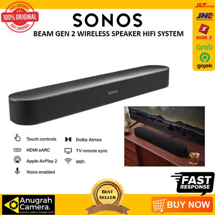 Jual Sonos Beam Gen 2 Wireless Soundbar Smart Hifi System Dolby Atmos