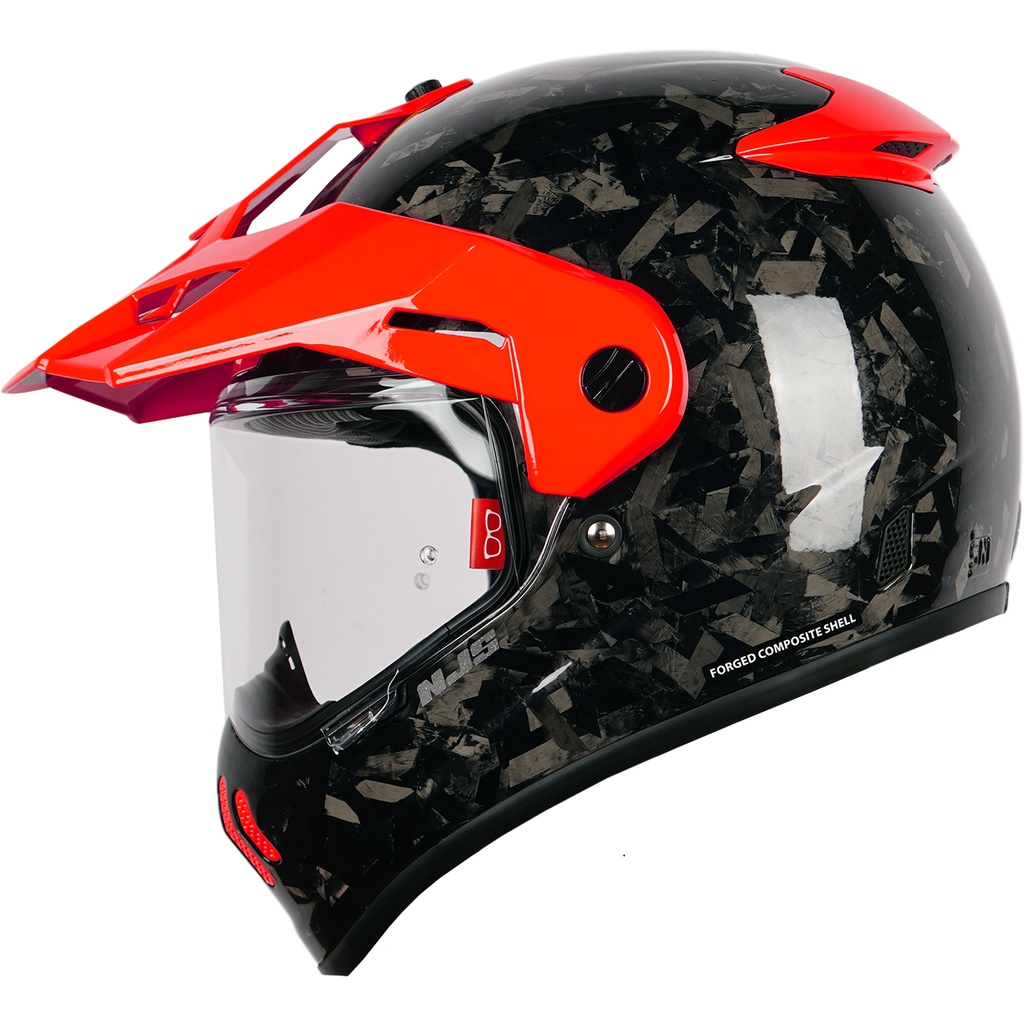 Jual NJS S-CROSS CARBON FORGED Custom - Helm adventure touring- Helm ...