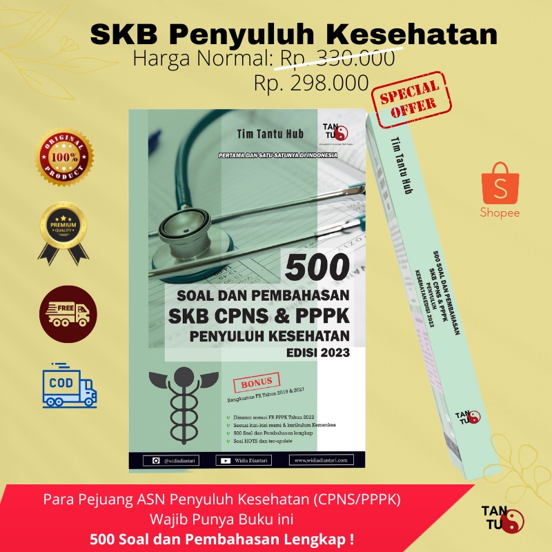 Jual BUKU 500 SOAL & PEMBAHASAN PPPK PENYULUH KESEHATAN & ILMU PERILAKU ...