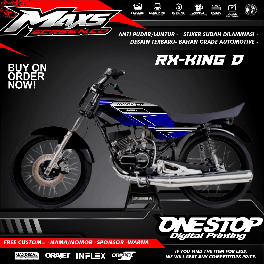 Jual DECAL STICKER RX-KING ( D SERIES ) | Shopee Indonesia
