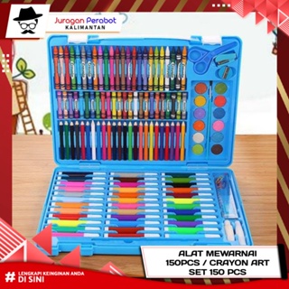 Jual Peralatan Menggambar Melukis Mewarnai Krayon Crayon Art Set 150 Pcs di  Seller Parveen.Shop - Cengkareng Timur, Kota Jakarta Barat