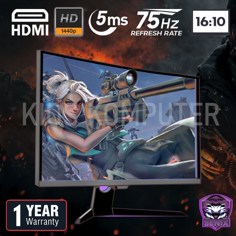 Jual LED MONITOR VIEW VISION 19 INCH HD 75HZ 5MS MONITOR GAMING HDMI