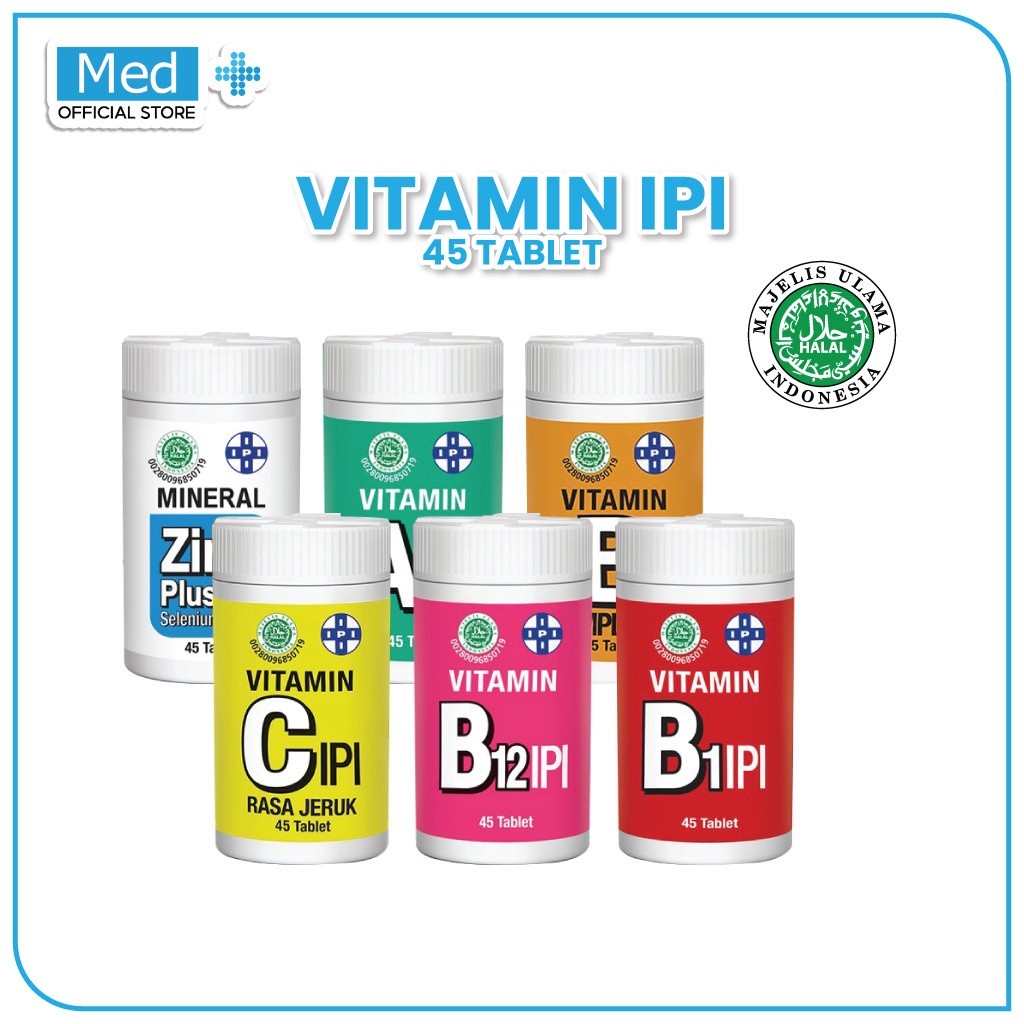 Jual Med+ Vitamin C IPI / Vitamin B12 IPI / Vitamin B1 IPI / Vitamin B ...