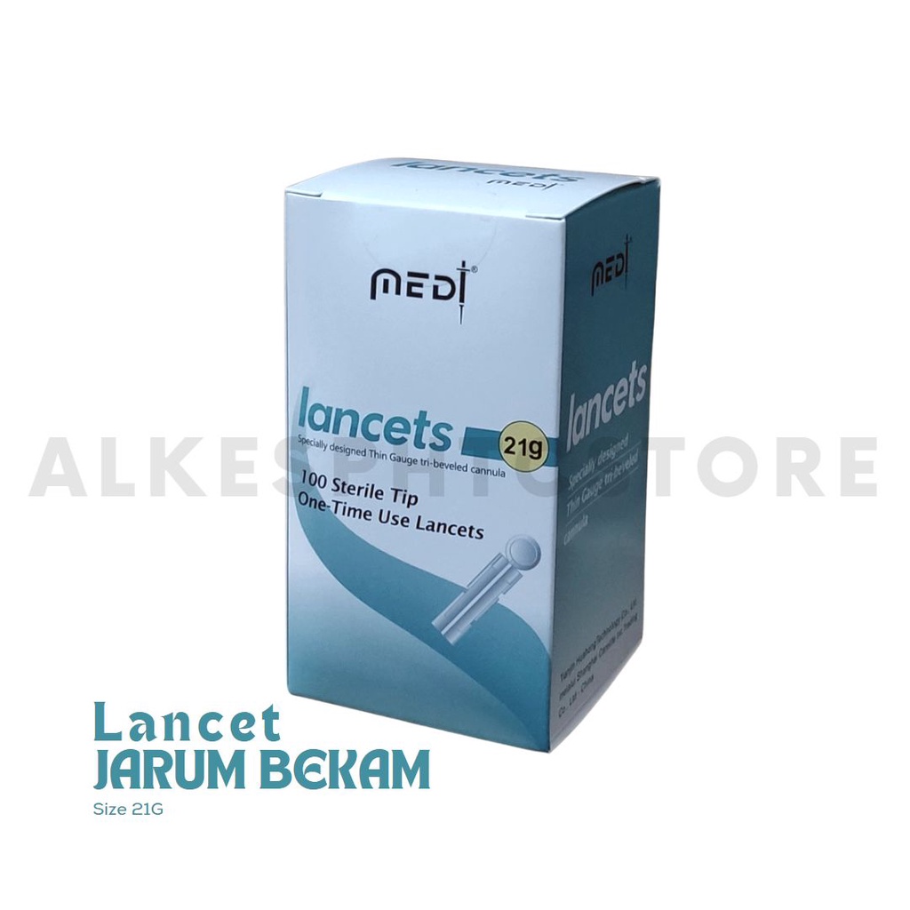 Jual LANCETS MEDILANCE l JARUM BEKAM 21G l LANCET MEDILANCE | Shopee ...