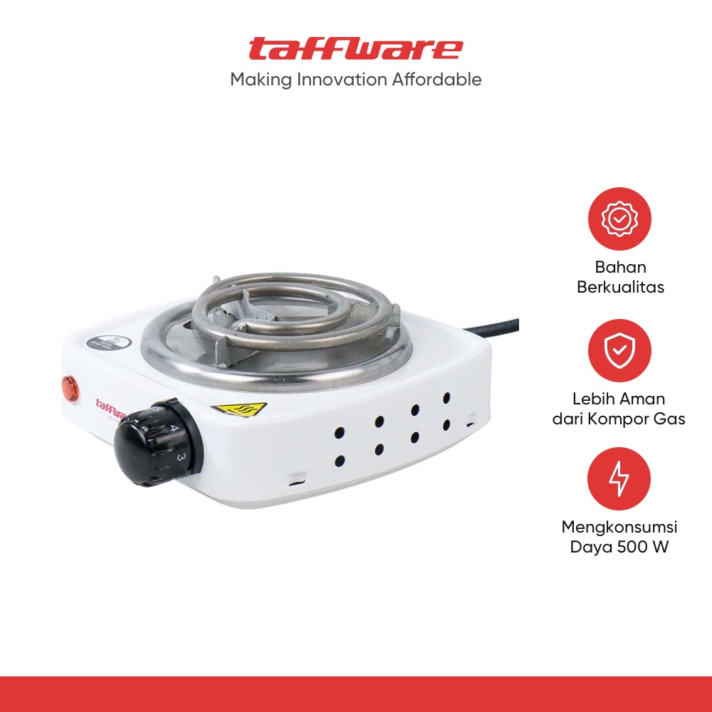 Jual Taffware Kompor Pemanas Listrik Mini Kopi Teh 500W EU Plug - WY ...
