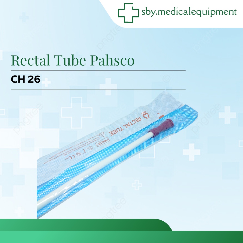 Jual Rectal Tube Pahsco No 20, 24, 26, 28, 30, dan 32 isi 50pcs Selang ...