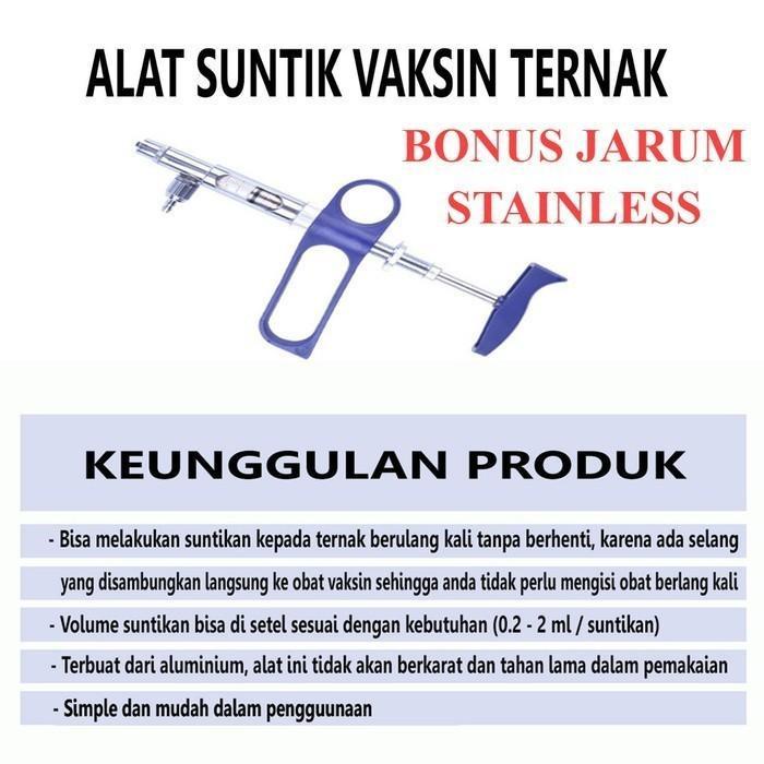 Jual Alat Suntik Injeksi Vaksin Suntikan Otomatis Doc Ternak Ayam Babi Shopee Indonesia