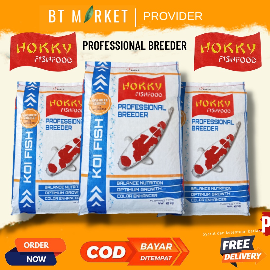 Jual Hokky Professional Breeder Kg Pakan Koi Protein Makanan Ikan