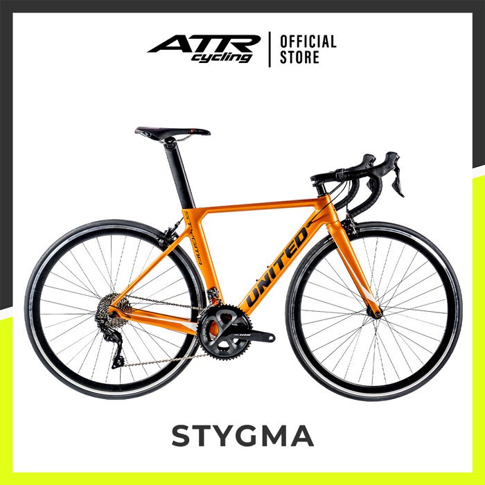 Jual Sepeda Balap Road Bike UNITED STYGMA 700C (20) - 47 Claret ...