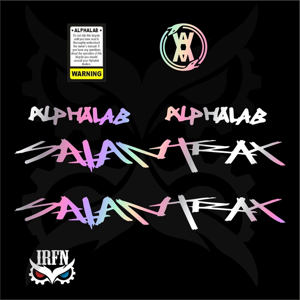 Jual Stiker Frame Alphalab Satantrax | Shopee Indonesia
