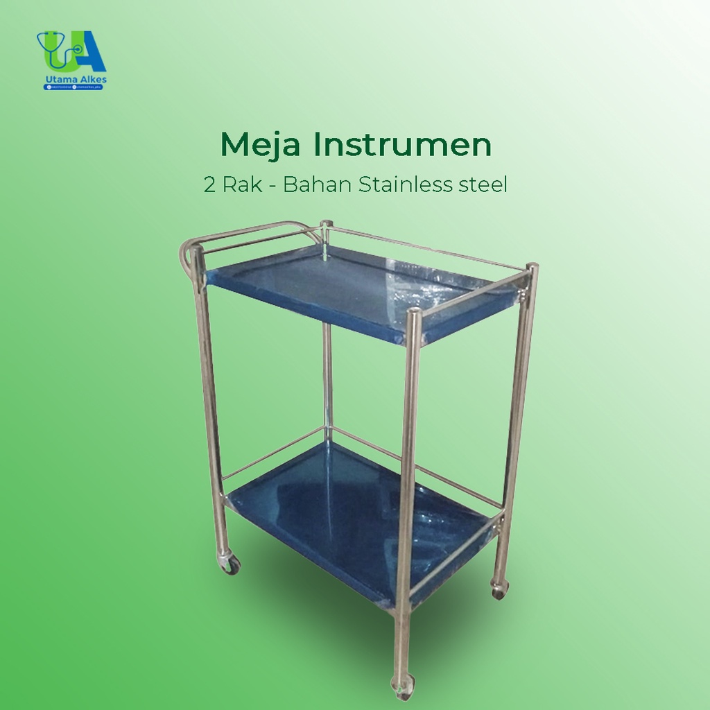 Jual MEJA INSTRUMEN | 2 RAK | STAINLESS STEEL | RUMAH SAKIT | Shopee ...