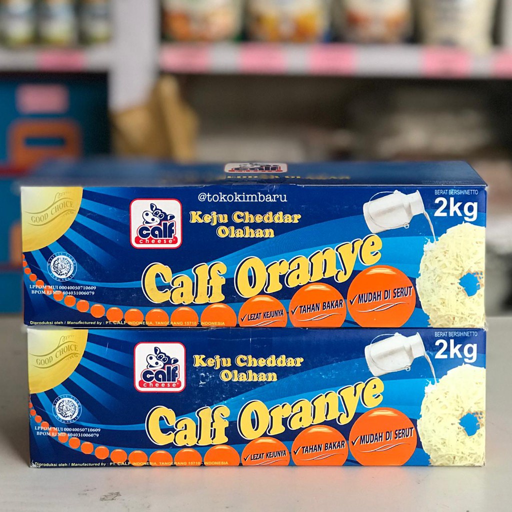 Jual calf keju cheddar repack 250 gr Shopee Indonesia