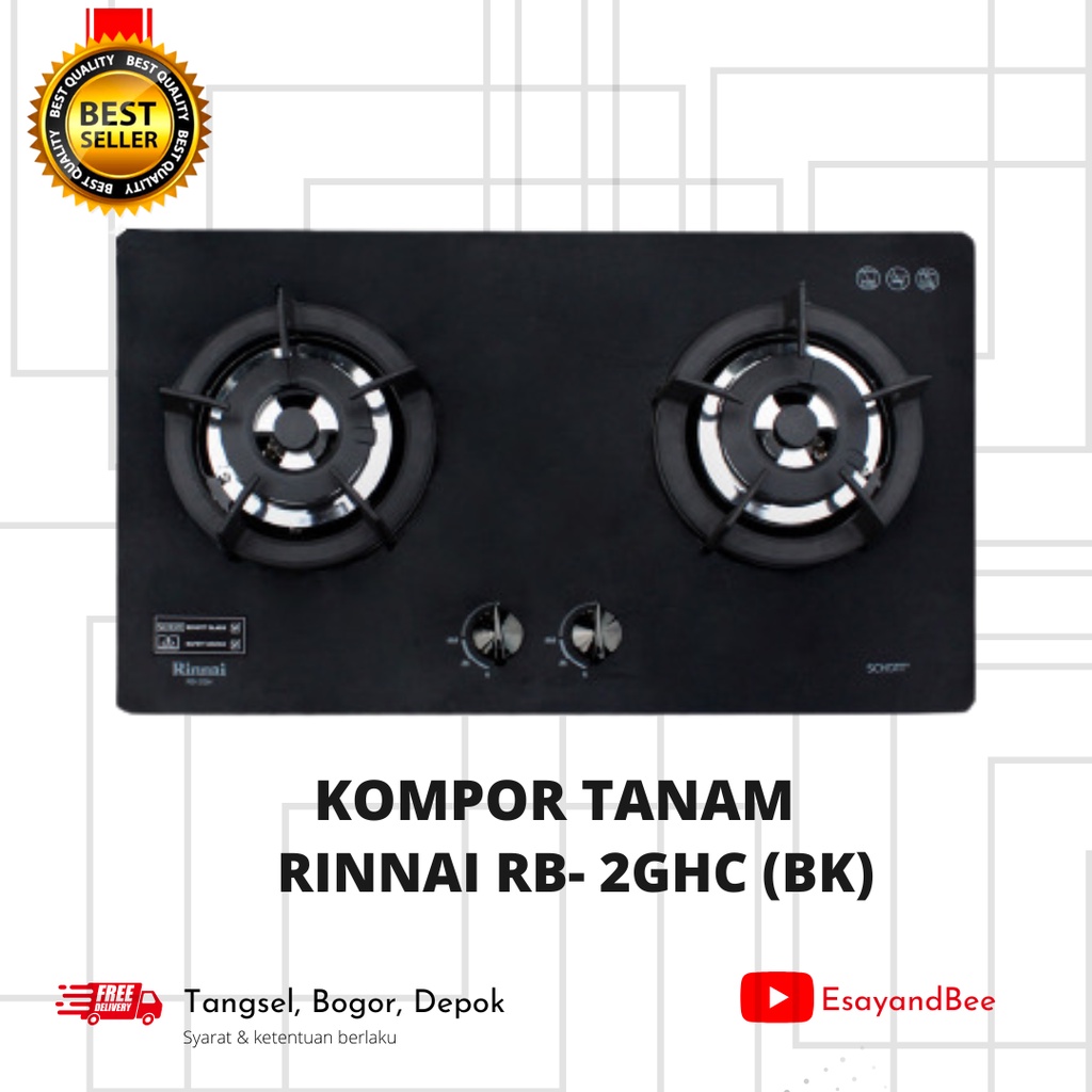 Jual KOMPOR TANAM RINNAI RB-2GH-C (BK) | Shopee Indonesia