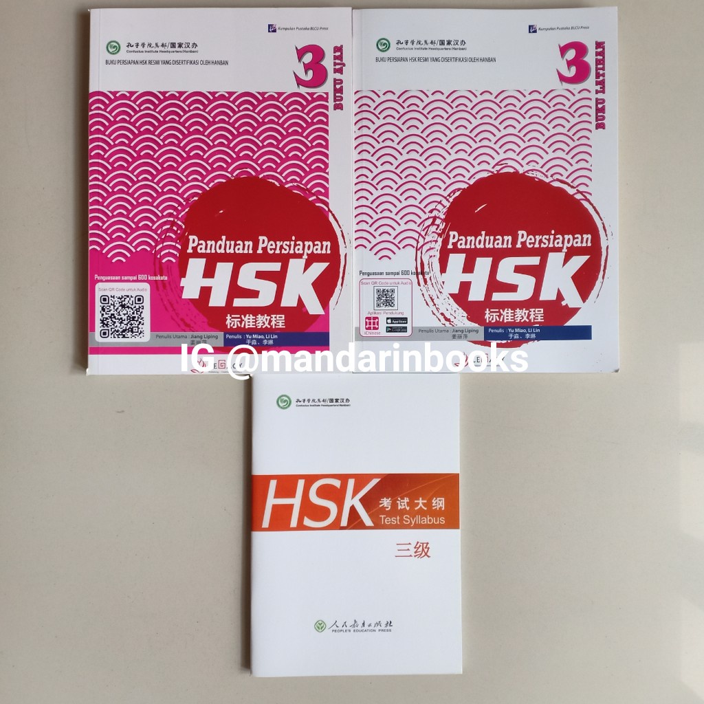 Jual Paket Buku HSK 3 Panduan Persiapan + Test Syllabus (3 Jilid ...