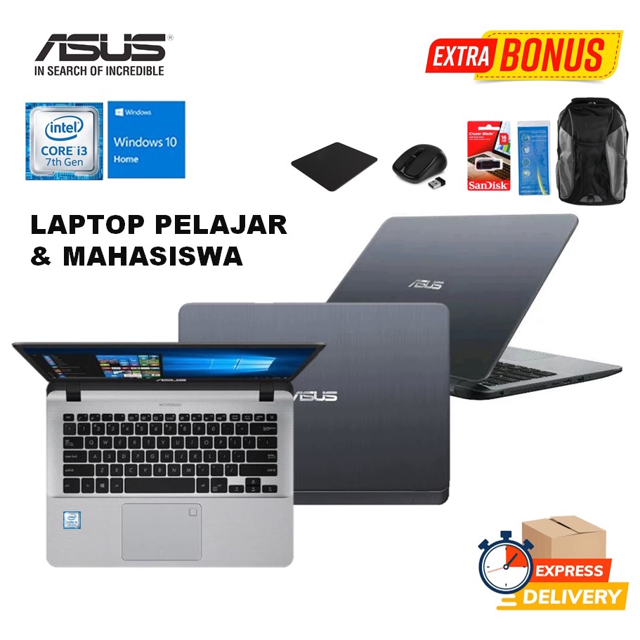 Jual Laptop Asus A407UA Intel Core i3 7020 4GB 1TB 14 Windows 10 Home Shopee Indonesia