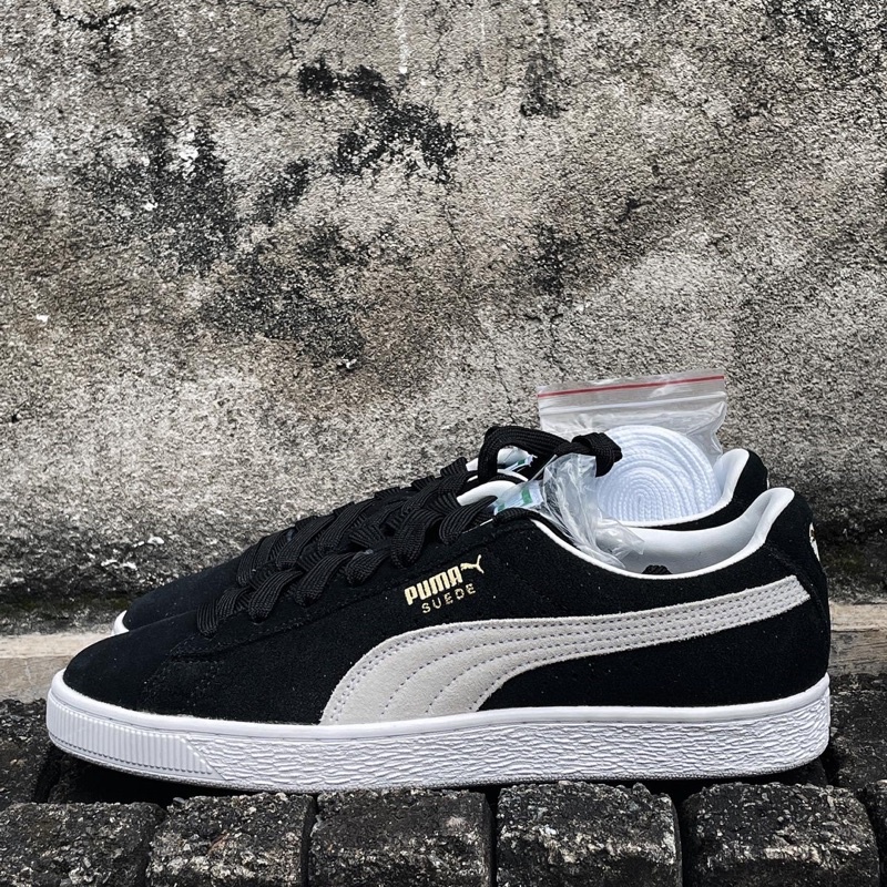 Jual Sepatu Puma Suede Classic Xxi Black White Original Resmi Shopee Indonesia