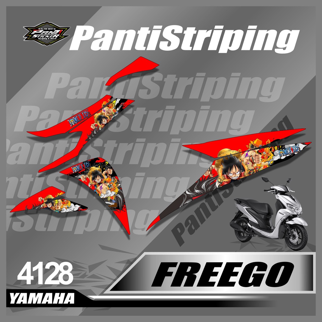 Jual 4128 Striping Sticker Variasi List Semifull Freego Yamaha Striping ...