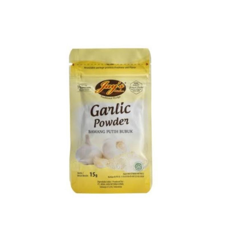 Jual Jay's Garlic Powder Zipper Pouch | Berat Bersih 15gr | Shopee ...