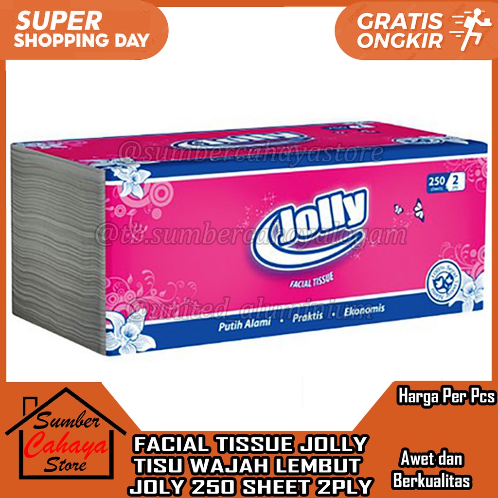 Jual Tisu Tissue Facial Jolly Sheets Ply Tissu Halus Wajah Kering