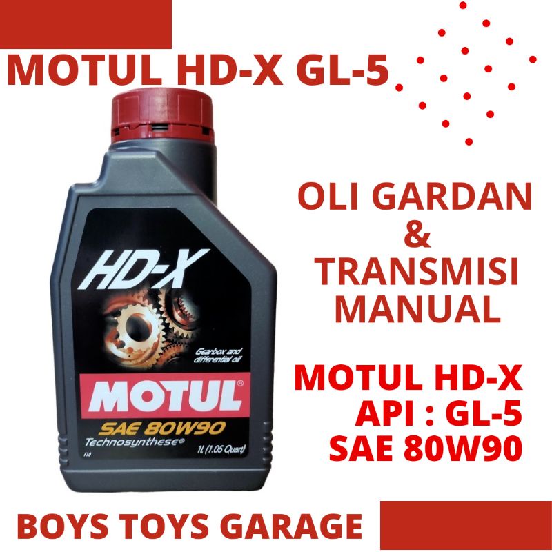 Jual Motul HDX 80W90 GL5 Oli Gardan dan Transmisi Manual Gearbox dan