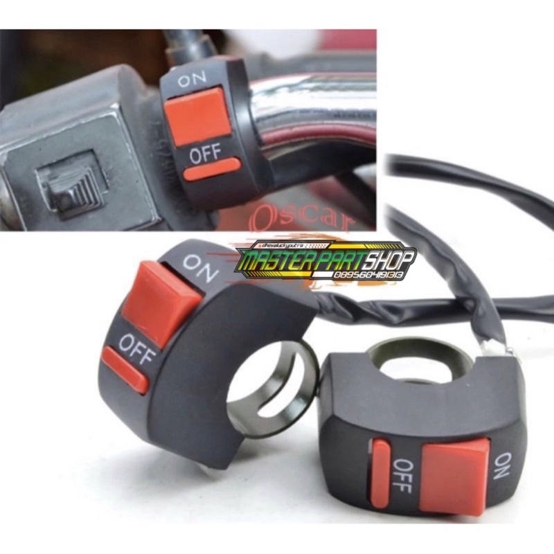 Jual SAKLAR ON OFF STANG UNIVERSAL SAKLAR ON OFF LAMPU ENGINE STOP ...