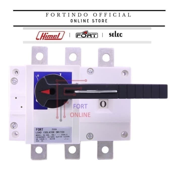 Jual Ins Lbs Load Breaker Switch 250A 3Pole On Off Fort 3P 3 Pole Ggl ...