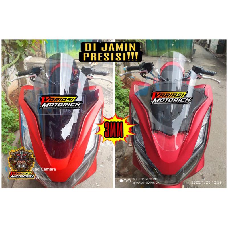 Jual Visor Pcx Jenong Presisi Windshield Pcx Mm Pecah Kita Kirim Baru Shopee Indonesia