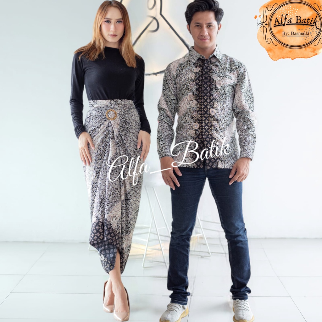 Jual Couple Batik Cod/couple Batik Premium/couple Batik Wisuda/couple ...