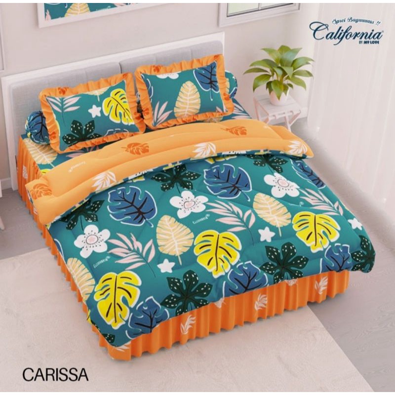 Jual Bed Cover California Original Sprei Rumbai King Dan Queen Etalase ...