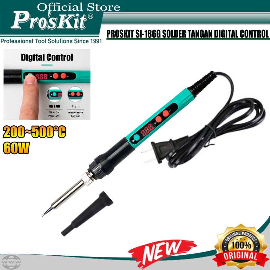 Jual Proskit SI-186G Solder Tangan Digital Control Soldering Iron ...