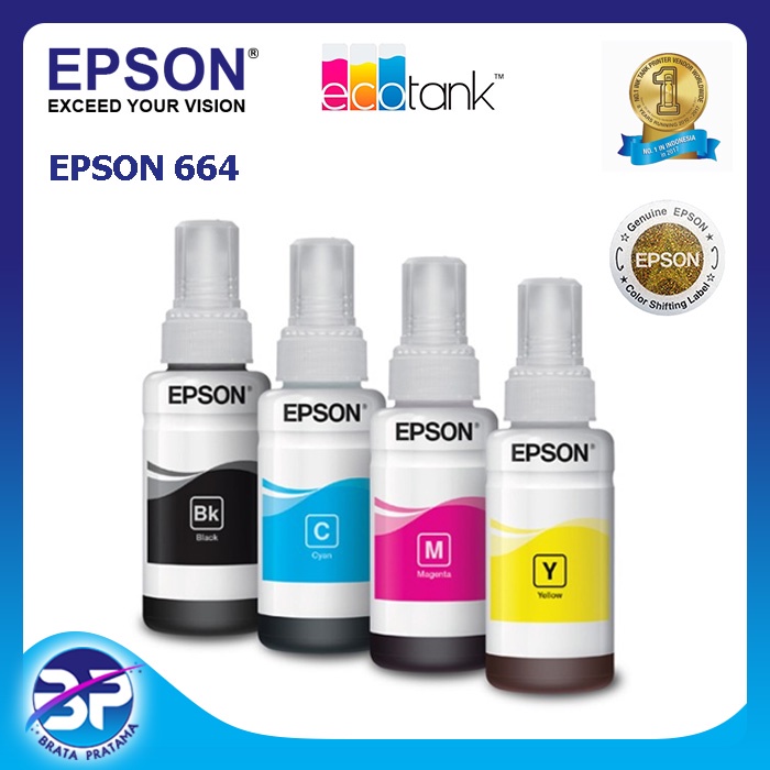 Jual Tinta Epson 664 B/C/M/Y Original | Shopee Indonesia