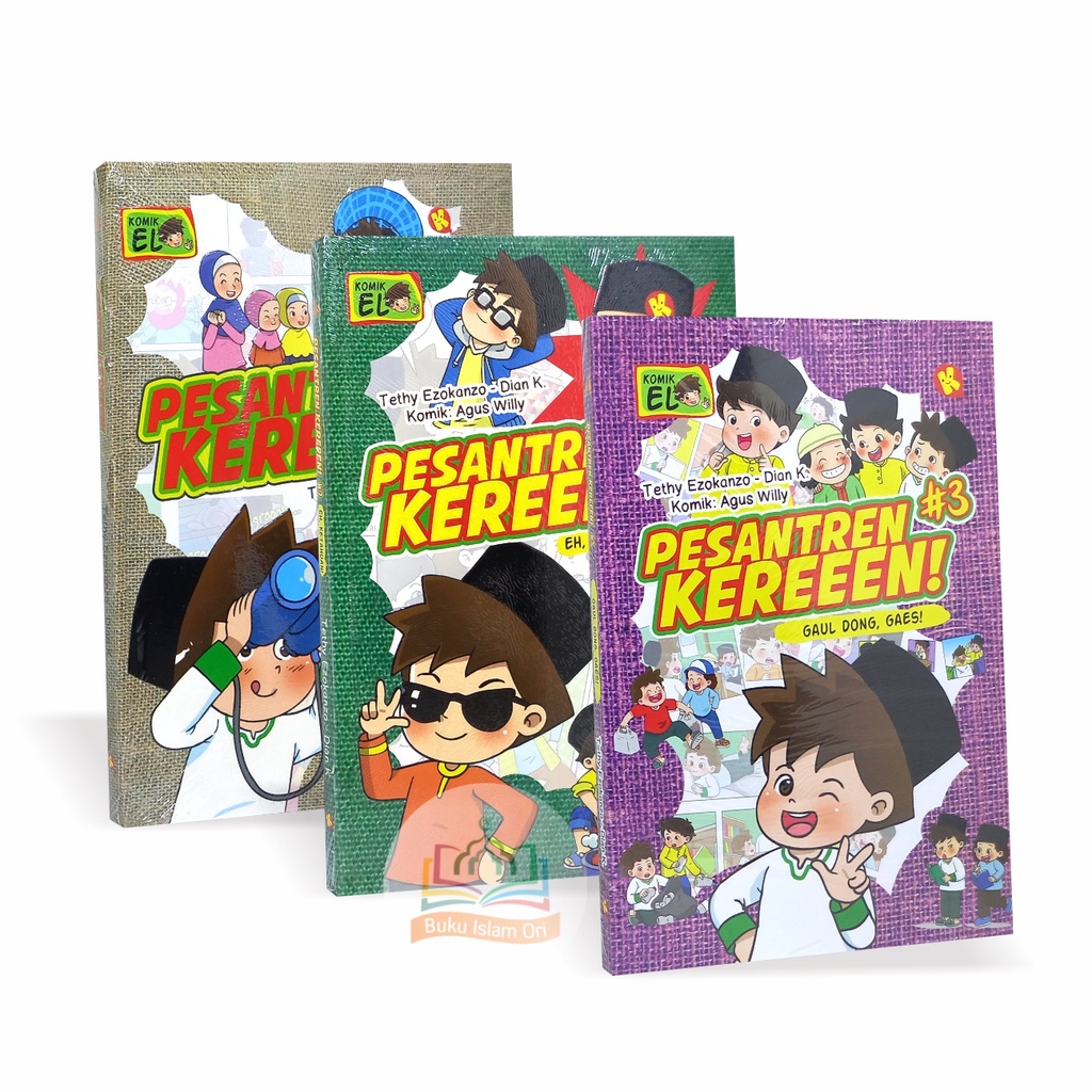 Jual Paket 3 Buku Komik Pesantren Keren Jilid 1 2 3 - Pustaka Al ...