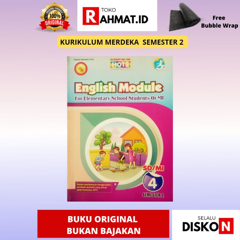 Jual SIAP KIRIM ENGLISH MODULE KELAS 1 2 3 4 5 6 SEMESTER 2 PENERBIT BINTANG KURIKULUM MERDEKA ...