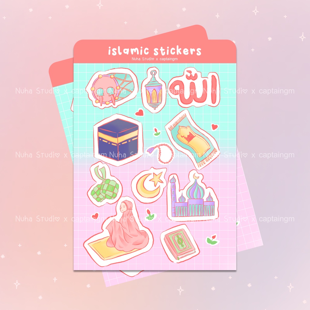 Jual Sticker by Captaingm | Tema Muslimah Islami Allah Kabah Masjid ...