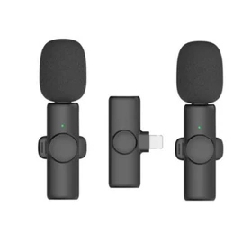 Mic Wireless Hp Vlog Youtuber Portable 2 Mic ( Microphone 2 Mic ) For Type C Type Iphone