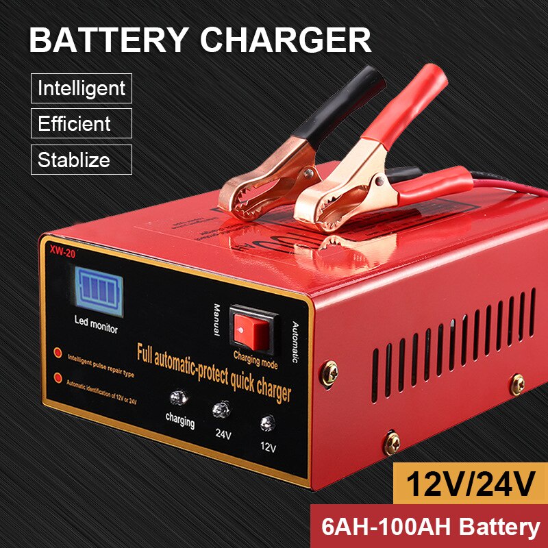 Jual Kering Dan Basah Digital Otomatis Lead Acid Smart Battery Charger