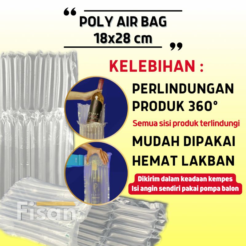 Jual Kantong Poly Air Bag Cushion Inflatable Bag Bubble Wrap Inflatable ...
