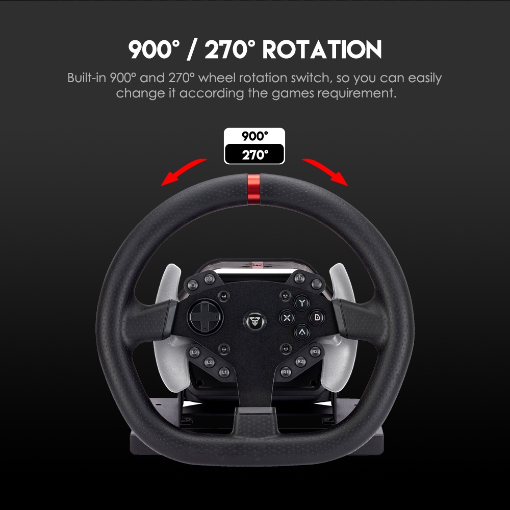 Jual Fantech RS1 RS-1 Racing Steering Wheel Simulator Force Feedback ...