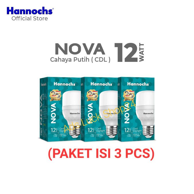 Jual Hannochs Nova Lampu LED Capsule 12 Watt Super Terang - Cahaya ...