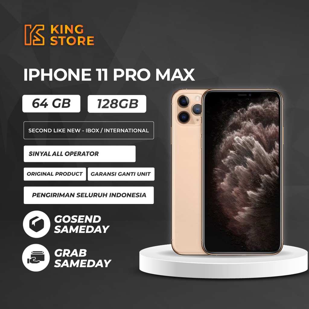 Jual IPHONE 11 PRO MAX 64 128 256 GB - 64GB INTER - 64GB Jual IPHONE 11 PRO MAX 64 128 256 GB - 64GB INTER - 64GB