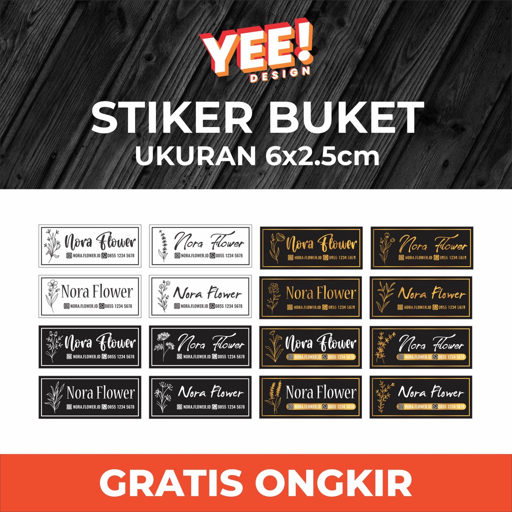 Jual STIKER BUKET BUNGA Shopee Indonesia