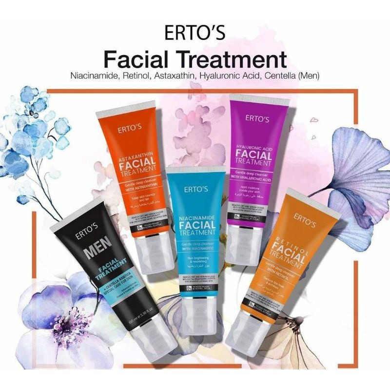 Jual FACIAL TREATMENT ERTOS ( RETINOL, ASTAXANTHIN, FOR MEN, ORIGINAL