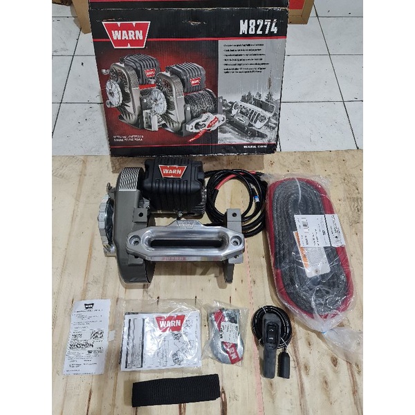 Jual Winch Warn M 8274 S EVO 10 K Synthetic Plasma Original | Shopee ...