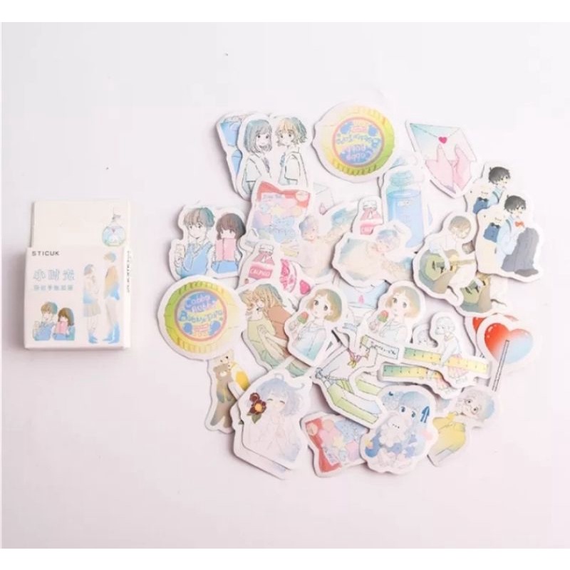 Jual 45pcs Sticker Desain Gadis Jepang Untuk Scrapbook Bullet Journal