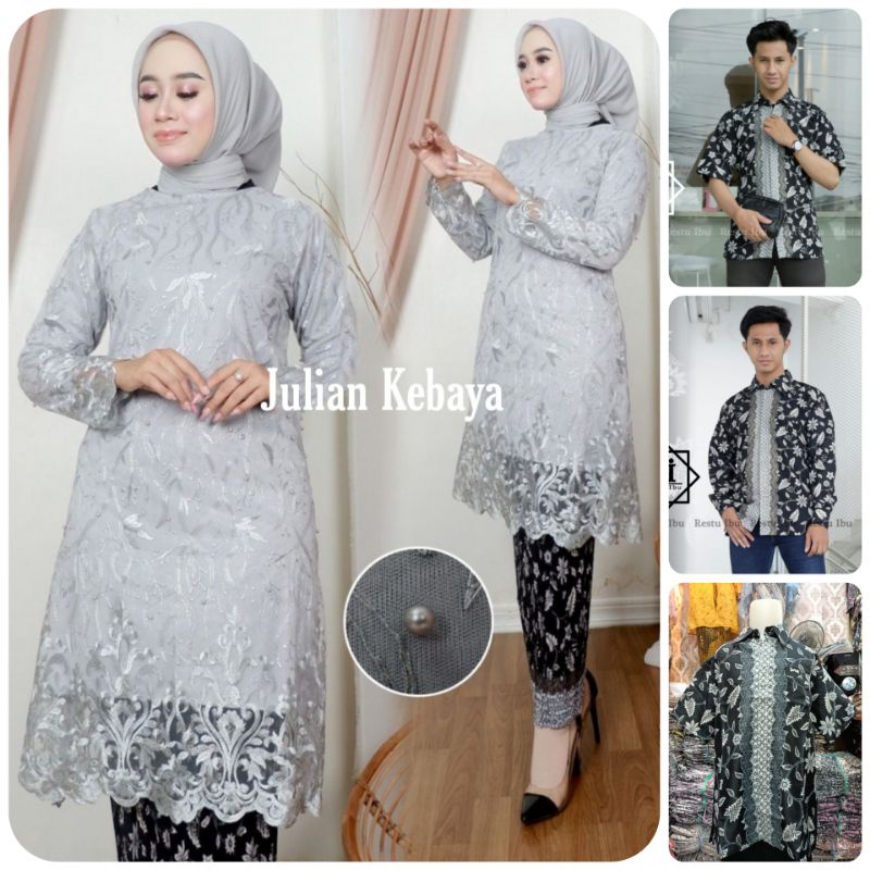 Jual BAJU BATIK COUPLE / COUPLE SARIMBIT / COUPLE KEBAYA BROKAT TUNIK ...