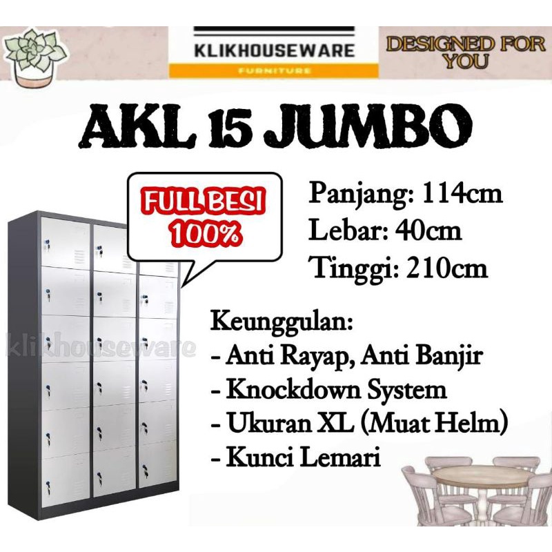 Jual Loker Besi Lemari Loker Locker Cabinet Besi Pintu Akl Xl Shopee Indonesia