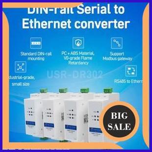 Jual Tools USR-DR302 Din Rail RS485 To Ethernet Converter Support ...